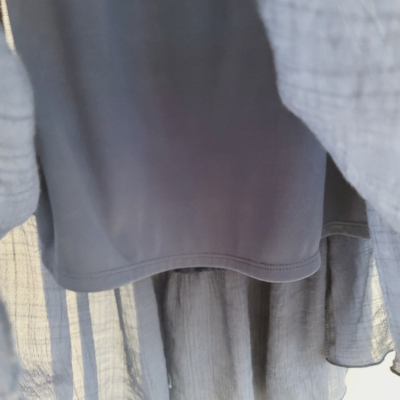 IZ Byer Color Block Maxi Dress Hi Low Hem Size S - Picture 9 of 16